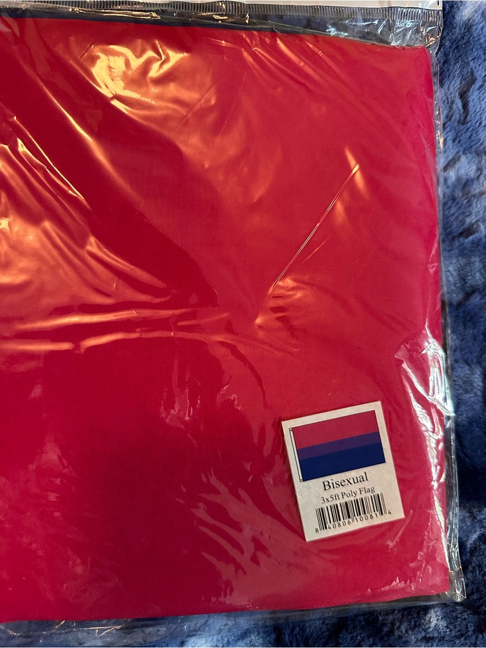 Bisexual Pride Flag Polyester Banner - Bright Pink